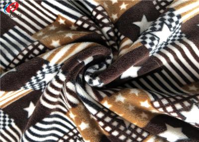 China Custom Screen Print 92 Percent Polyester 8 Percent Spandex Stretch Velvet Knit Fabric for sale