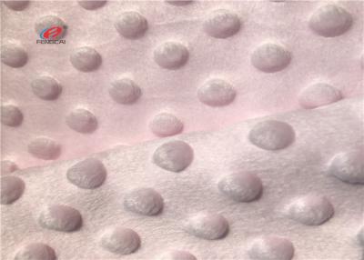 Chine Peluche rose de couleur Minky Pl pour la largeur du matériel 160CM de couverture de peluche de bébé à vendre
