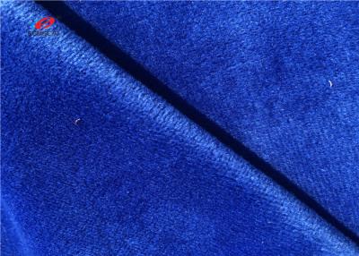 China Polyester Dark Blue Minky Dot Fabric Kids Blanket Material Warp Knit Plain Dyed Fabric for sale