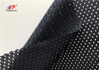 China 145CM Width Bmw Windows Polyester Netting Mesh Fabric Upholstery In Black for sale