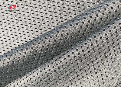 Китай Спорцвеар ткани сетки Джерси 100% полиэстер черного цвета Бреатабле используя продается