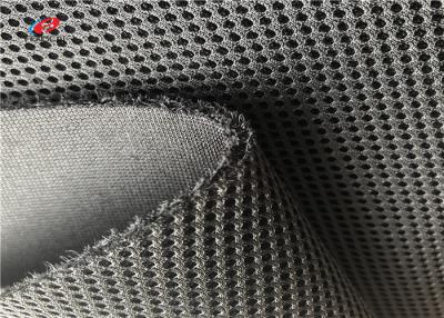 China Warp Knitted 3D Polyester Athletic Mesh Fabric / Lining Fabric 200-300gsm Weight for sale