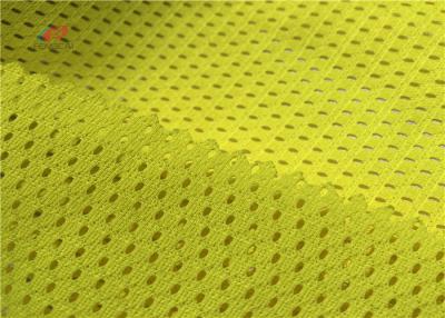 China tela do material fluorescente da cor do amarelo 120GSM para a roupa da segurança de tráfego da forma à venda
