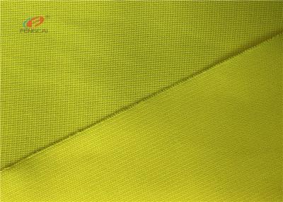 China Tela reflexiva durável amarela do material 120GSM fluorescente para a roupa do cofre forte da veste à venda