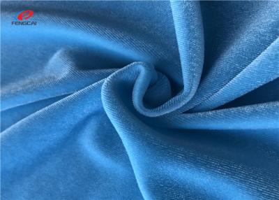 China Home Textile Blue Poly 75d Spandex Korea velvet fabric For Dress for sale