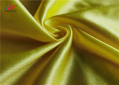 China Breathable Yellow Polyester Warp Knit Fabric Shiny Dazzle Basketball Clothing Using for sale