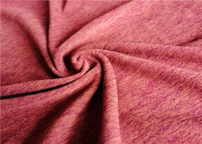 Китай Двухстороннее представление меланжа ткани лайкра полиэстера простирания для футболки одежды спорта продается