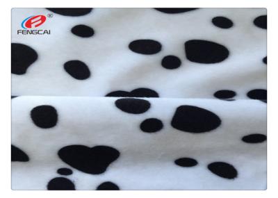 China 1.5mm Pile Velboa 100% Polyester Plush Toy Fabric Animal Print for sale