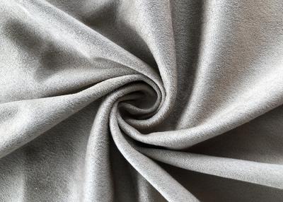 Chine Le double de bout droit de 4 manières a dégrossi tissu micro de polyester de suède de Faux pour le sofa à vendre