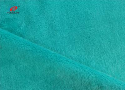 China Strickte Polyester-Polyester Minky-Gewebe 100% super weicher Velboa zu verkaufen
