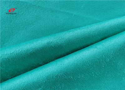 Chine Le solide tricoté de tissu de suède de Faux de bout droit du polyester 170gsm a teint à vendre