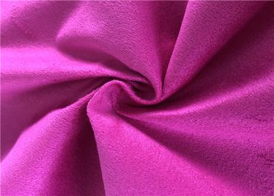 Chine Un tissu micro de polyester de suède balayé par côté a tricoté des textiles pour le vêtement à vendre