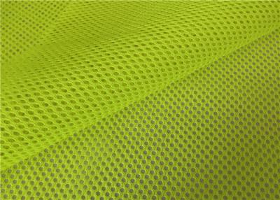 China Polyester Reflective Fluorescent Mesh Fabric For Security Work Safety Vests for sale