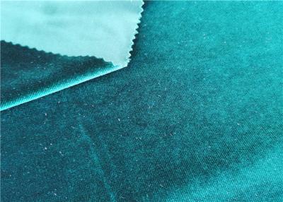 China Tela brillante del terciopelo del tinte del llano de Spandex del poliéster para la materia textil casera en venta