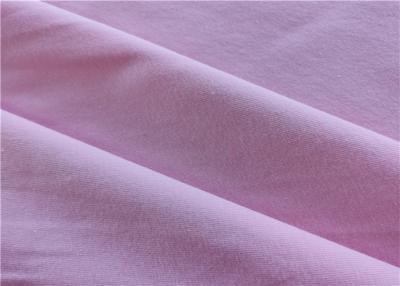 China Pink Knitted Fabric Lycra Cotton Single Jersey 32S Cotton Spandex for sale