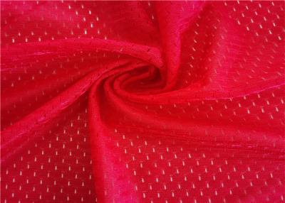中国 Warp Knitted 75D Polyester Sports Mesh Fabric For Vest Shiny Smooth 販売のため