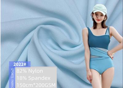 China Der 4 Möglichkeits-Bikini-Nylon Spandex-Gewebe bereitete Ausdehnungs-hohes Gummiband auf zu verkaufen