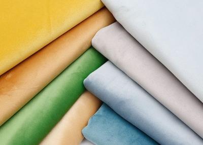 China El llano de Sofa Velvet Upholstery Fabric 75D del estiramiento teñió en venta