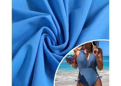 China Tricot plain 4 way stretch fabric shiny swimsuit  Polyester 88% spandex 12% fabric for sale