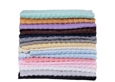 China Super Soft Dot Minky Plush Fabric 150CM For Blankets for sale