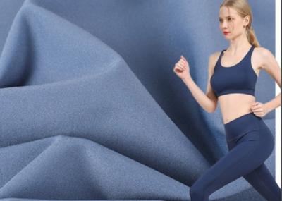 Chine Tissu élastique de Spandex de polyester de finition de brosse ou de pêche pour l'usage Legging de yoga à vendre