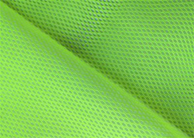 China Recycled Polyester Mesh Fluorescent Material Fabric For Traffic Police Uniform for sale