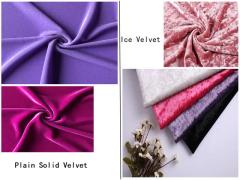 92% polyester 8% spandex ice velvet Korea velvet fabric for dress