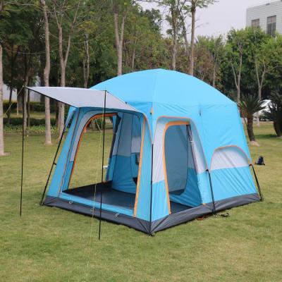 China 8 Person Automatic Camping Tent Waterproof  Pu Coating Tent Multi Room for sale