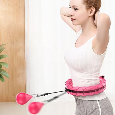 China Silicone Abs Weighted Smart Fitness Thin Waist Adjustable Hula Hoops for sale