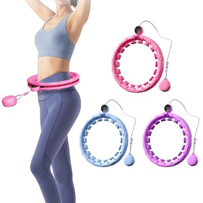 China Home Weighted Smart Hula Hoop , Fitness Hula Hoop With Ball for sale