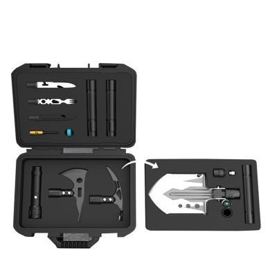 China Shovel Head Camping Tool Kit , Aluminum Alloy Survival Tool Box for sale
