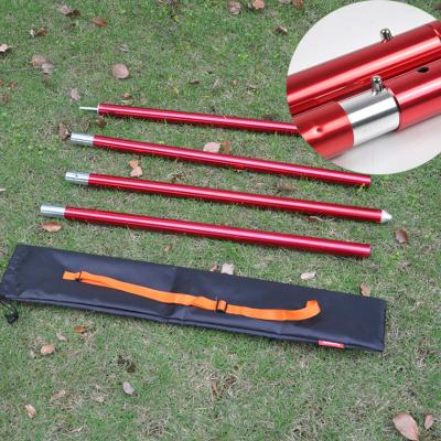 China Anodized Surface 19mm Adjustable Tent Poles , 6000 Series Aluminium Alloy Tent Poles for sale