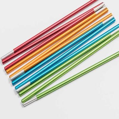China Waterproof Telescoping Tent Pole Aluminum Alloy 6061/7075 With Rubber Band for sale