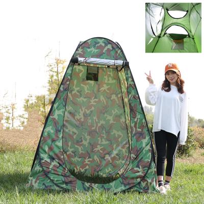 China Pop Up Outdoor Shower Bath Tent Waterproof Sun Protection Steel Polyester 190T for sale