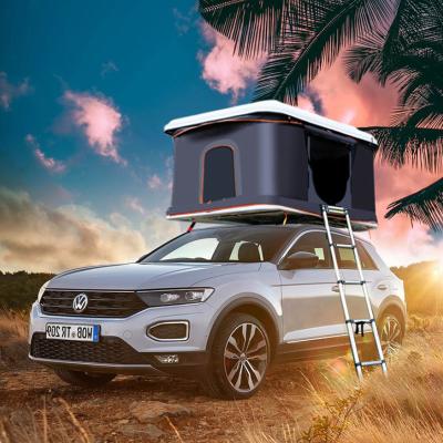 China Rip Stop Canvas Outdoor Camping Car Roof Tent Double Layer for sale