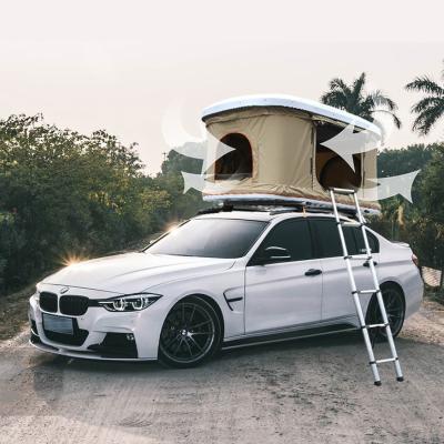 China Outdoor Folding Car Roof Top Tent Aluminum Automatic Hydraulic Brace Frame PU Coated for sale