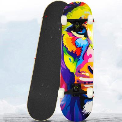 China PU Wheel Outdoor Entertainment Equipment Heat Transfer Printing Bearings Skateboard for sale