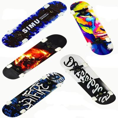 China Heat Transfer Printing  Black Skateboard Low Noise Street Skateboard for sale
