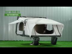 2 - 3 Person Fast Automatic Roof Top Tent Canvas PU Layer