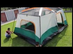 Double Layer Camping Family Tent 3000mm PU Coating Waterproof