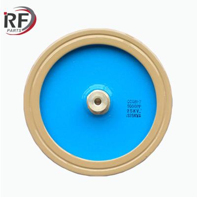 China 25KV 1000PF 125KVA High voltage high reactive power ratings ceramic capacitor for sale