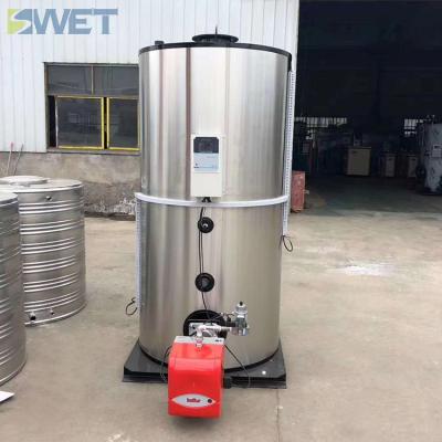 China Vertical Commercial Hot Water Boiler 0.7MW Automatic Natural Gas Fired 600000Kcal for sale