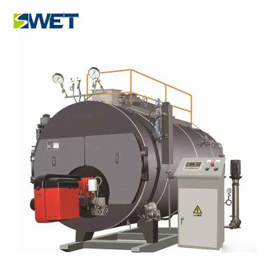 China Horizontal Industrial Steam Boiler 2 Ton /H Oil / Heavy Oil Gas Fired Smoke Tube for sale