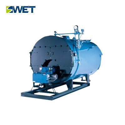 China Hi Efficiency 1.6mpa Oil Gas Steam Boiler , Blue Color Horizontal Steam Boiler for sale