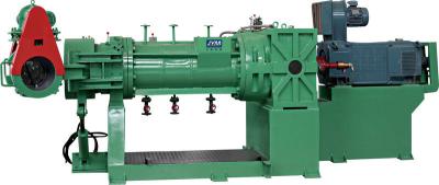 China Green Plastic Extruder Machine , Strainer Extruder With Electrical Control Cabinet for sale