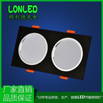 China isolated driver Lonled Square LED Downlight  Aluminum Case 2*5W white Aluminum Case high power for sale