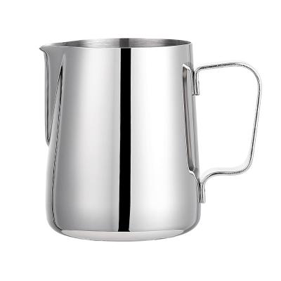 China 12oz 2 Cup Milk Frothing Jug Coffee Tea Accessories Stainless Steel Coffee Pitcher for sale