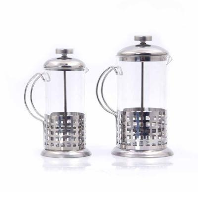 China Heat Resistant 18.5*8.5CM French Press Coffee Pot For Home for sale