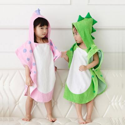 China Cotton Cartoon Cloak Children'S Hooded Bathrobe For Beach for sale