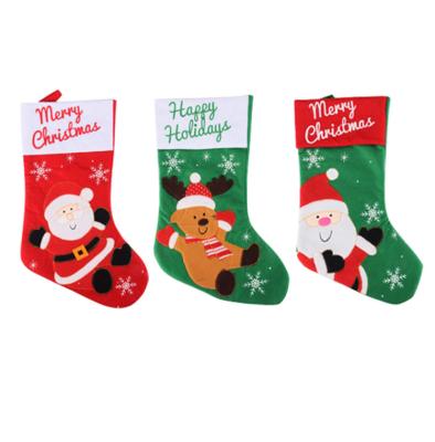 China Saco do presente dos doces das meias da árvore de Natal das telas tecida não ISO9001 à venda